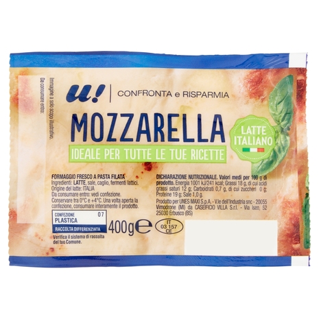 Filone di Mozzarella per Pizza, 400 g